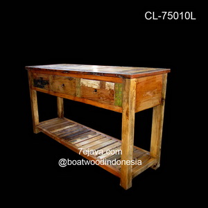 boat wood console